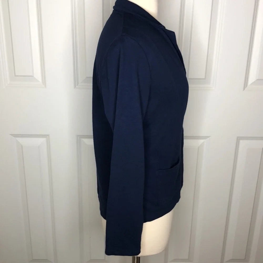 Hartford Navy Cotton Cardigan Size 2